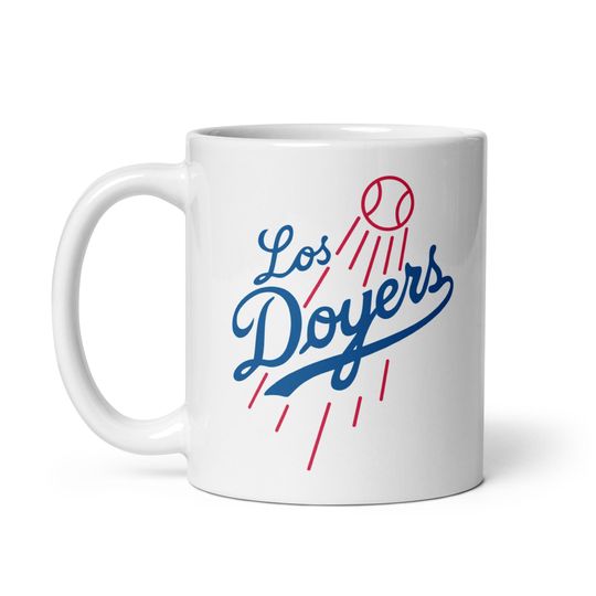 Los Doyers White Glossy Mug