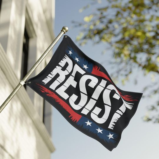 Resist Flag | Anti Trump Flag, Protest Flag, Resistance Flag, Democracy Flag, Multiple Sizes