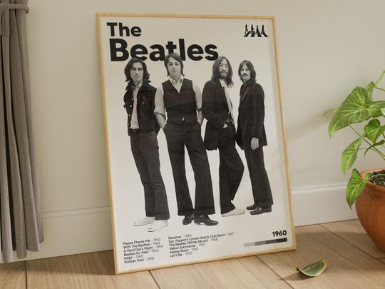 The Beatles ,  FHD Wall Decor, Wall Hangings, , Museum Poster,