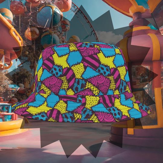 Nightmare before Christmas Bucket Hat, Sally Bucket Hat, Halloween Bucket Hat