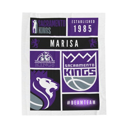Personalized Beam Team Blanket, Sacramento Kings Basketball