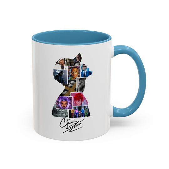 Chris Brown world tour mug Chris Brown cup breezy bowl tour mugshot Chris Brown albums mug