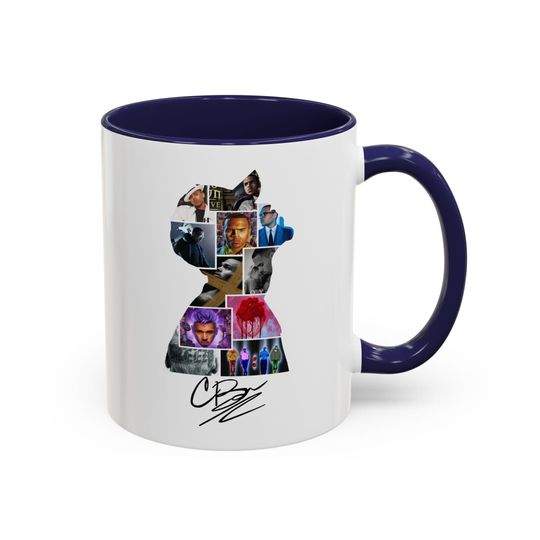 Chris Brown world tour mug Chris Brown cup breezy bowl tour mugshot Chris Brown albums mug