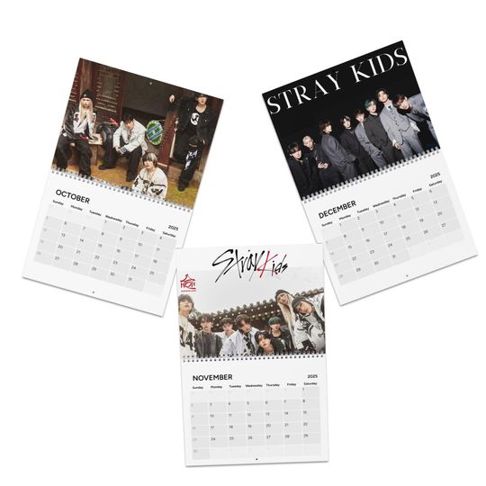 SKZ Wall Calendar 2025: Kpop Stay Gift, SKZOO Merchandise