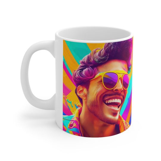 Happy Smiling Ceramic Mug for Kitchen & Dining