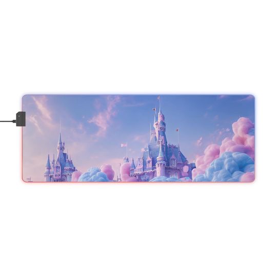 Disney Castle LED RGB Mousepad