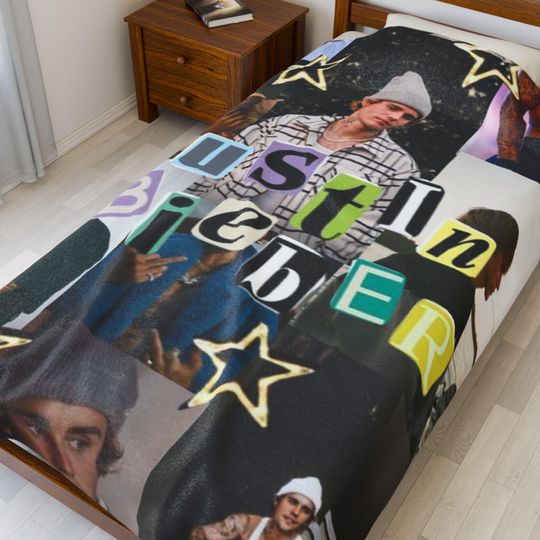 JB Collage Throw Blanket