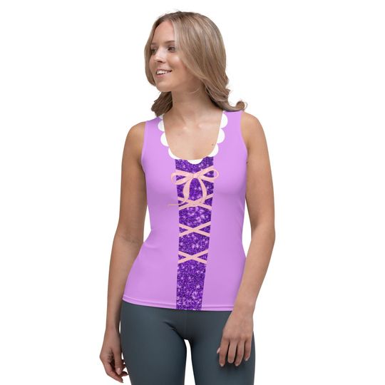 Disney Princess Tangled 3D Tank Top for Women’s