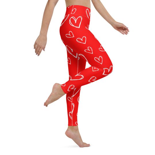 Womens Valentines day Leggings pants