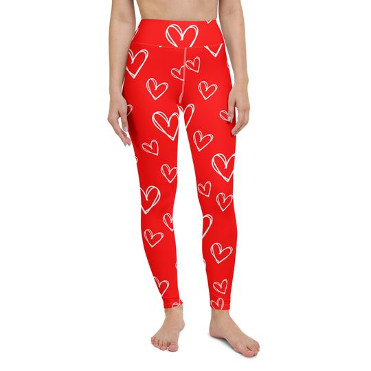 Womens Valentines day Leggings pants