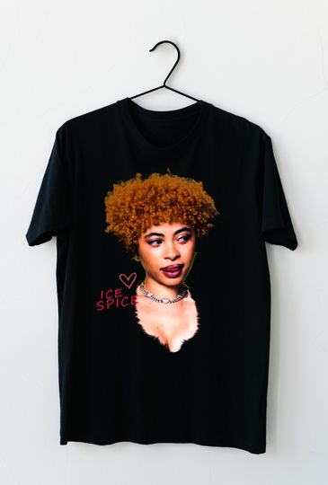 Exclusive ICE SPICE vintage rapper t-shirt | ice spice face image tee