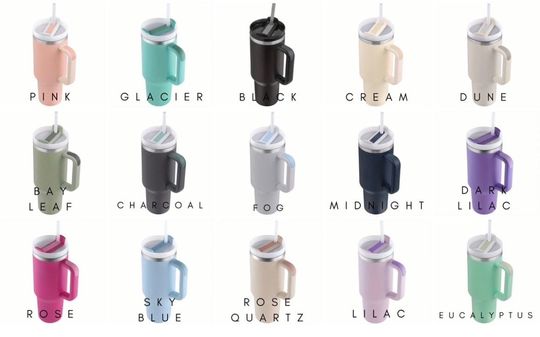 Customized 40oz Tumbler with Handle - Laser Engraved Fourth Wing Book Design