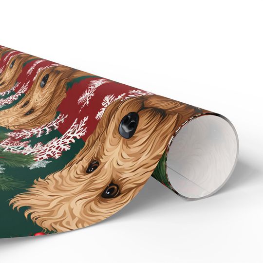 Goldendoodle Lovers Gift Wrap Dog Mom Christmas Paper Cute Pet Parent Fun Design Doodle Mom Holiday Gift Wrap Wrapping Papers