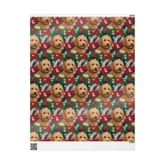 Goldendoodle Lovers Gift Wrap Dog Mom Christmas Paper Cute Pet Parent Fun Design Doodle Mom Holiday Gift Wrap Wrapping Papers