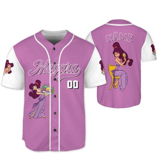 Custom Hercules Meg Jersey Shirt, Hercules Baseball Jersey, Megara Cosplay, Family Shirts