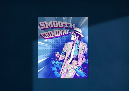 Downloadable Digital Print, Michael Jackson art poster, Digital print, Room decor