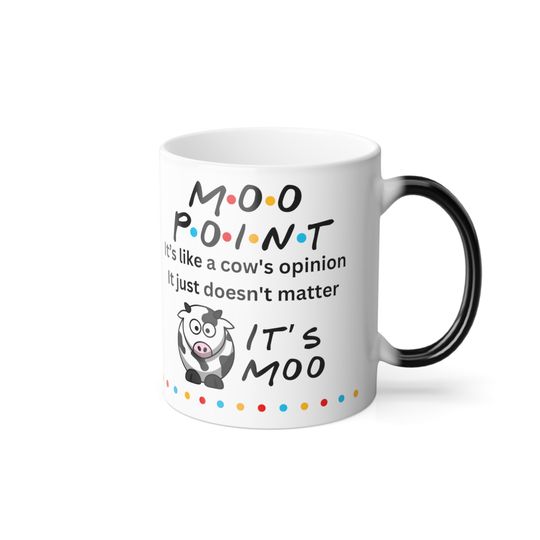 Moo Point Friends Color Changing Mug, 11oz