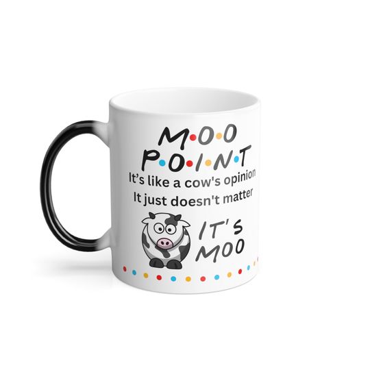 Moo Point Friends Color Changing Mug, 11oz