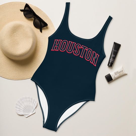 Houston Football Bikini, Swimsuit for Fan, Womens Game Day Outfit, Sports Fan Clothing