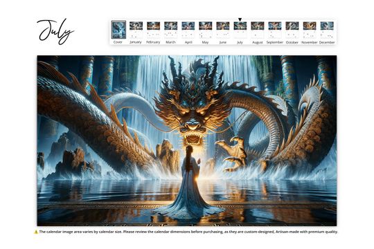 2025 Mystic Waters Wall Calendar