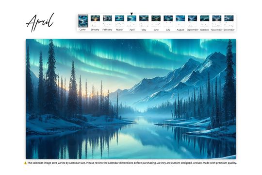 2025 Alaska Northern Lights Wall Calendar