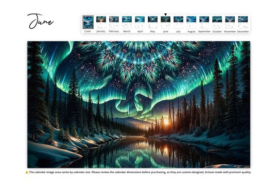 2025 Alaska Northern Lights Wall Calendar