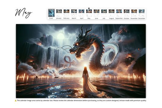 2025 Mystic Waters Wall Calendar
