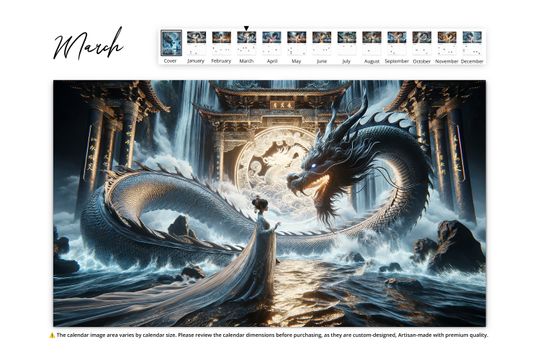 2025 Mystic Waters Wall Calendar