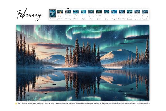 2025 Alaska Northern Lights Wall Calendar