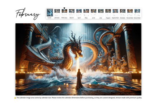 2025 Mystic Waters Wall Calendar