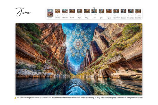 2025 Grand Canyon Mosaic Wall Calendar
