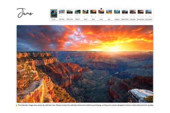 2025 Artistic National Parks Wall Calendar