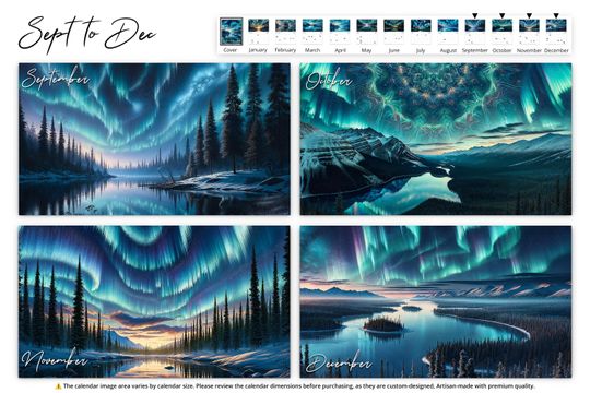 2025 Alaska Northern Lights Wall Calendar