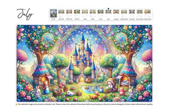2025 Enchanted Wall Calendar
