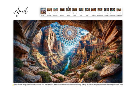 2025 Grand Canyon Mosaic Wall Calendar
