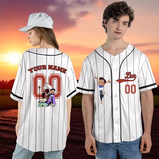 Custom Owl House Baseball Jersey  Personalized Luz, Eda & King Jersey Shirt
