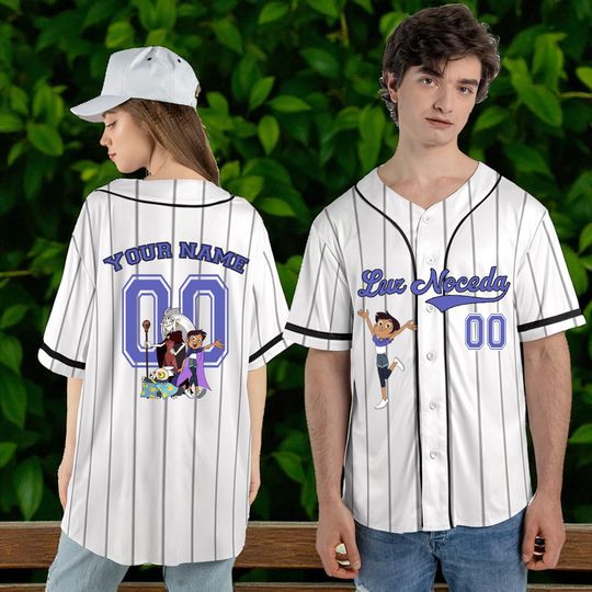 Custom Owl House Baseball Jersey  Personalized Luz, Eda & King Jersey Shirt