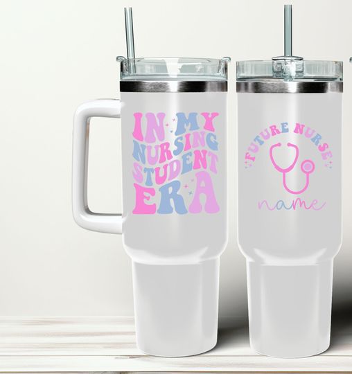 In My Nursing Student Era Tumbler, Personalized Future Nurse Tumbler, Nursing School Tumbler, Nursing Student Gift