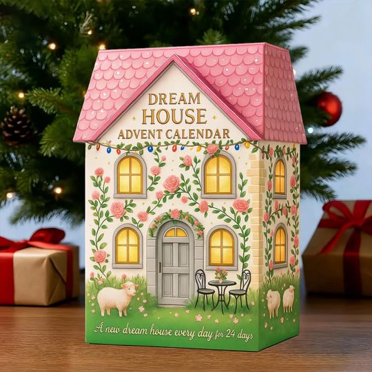 Dream House Advent Calendar 2025, House Christmas Advent Calendar, Christmas Advent Calendar, Christmas Countdown Gift.