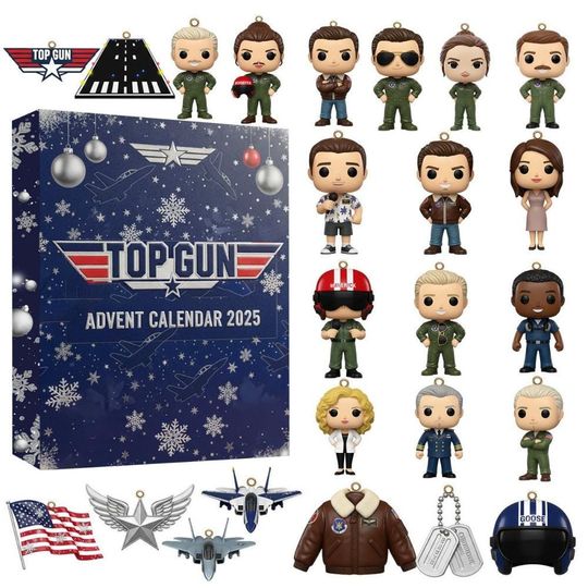 Top Gun Advent Calendar 2025, Maverick And Goose Advent Calendar, Christmas Advent Calendar, Christmas Countdown Gift.