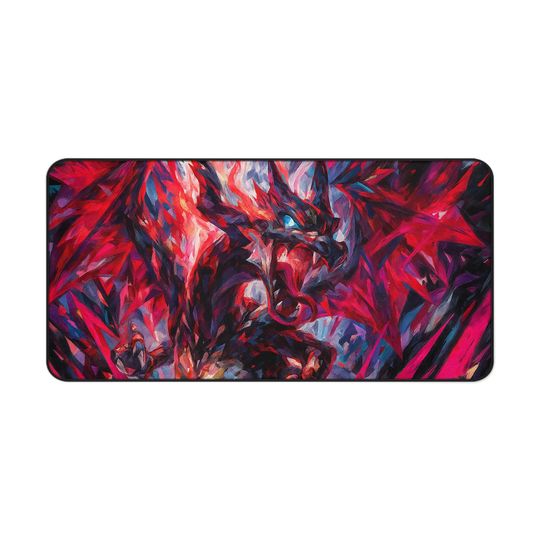 Charizard Mouse Pad - Paldean Fates PKM Inspired Dragon Desk Mat for Gaming and Office