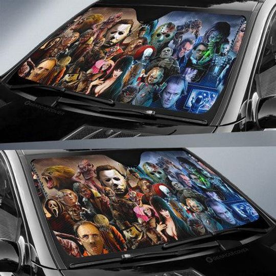 All Horror Characters Car Sunshade, Horror Characters Car Sunshade