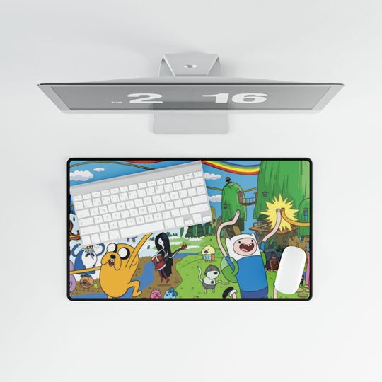 adventure time cartoon mousepad non slip deskmatt