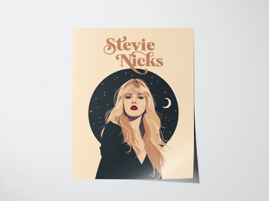Stevie Nicks Minimal Design Wall Art Poster
