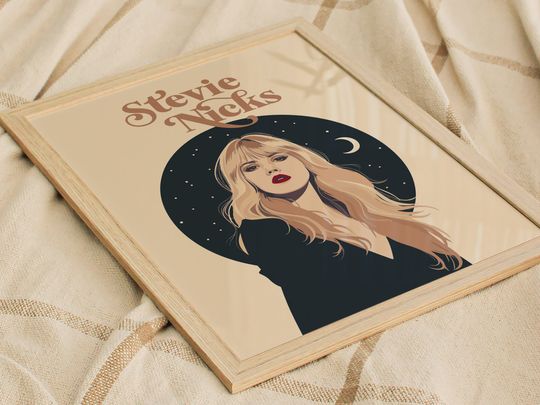 Stevie Nicks Minimal Design Wall Art Poster