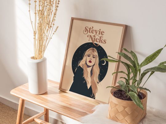Stevie Nicks Minimal Design Wall Art Poster
