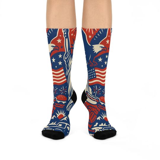 American 4th of July Socks