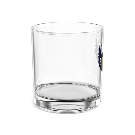 Baltimore Ravens Rocks Glass - Retro Design Rocks Glass, 10oz