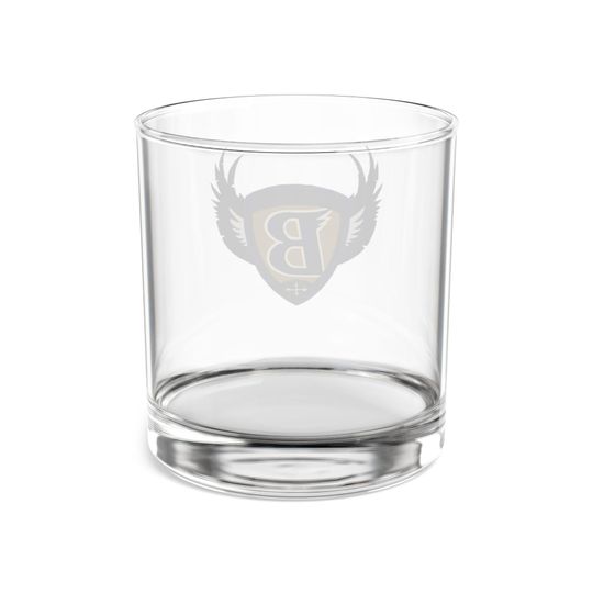Baltimore Ravens Rocks Glass - Retro Design Rocks Glass, 10oz