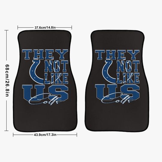 Colts Car Floor Mats - 2Pcs
